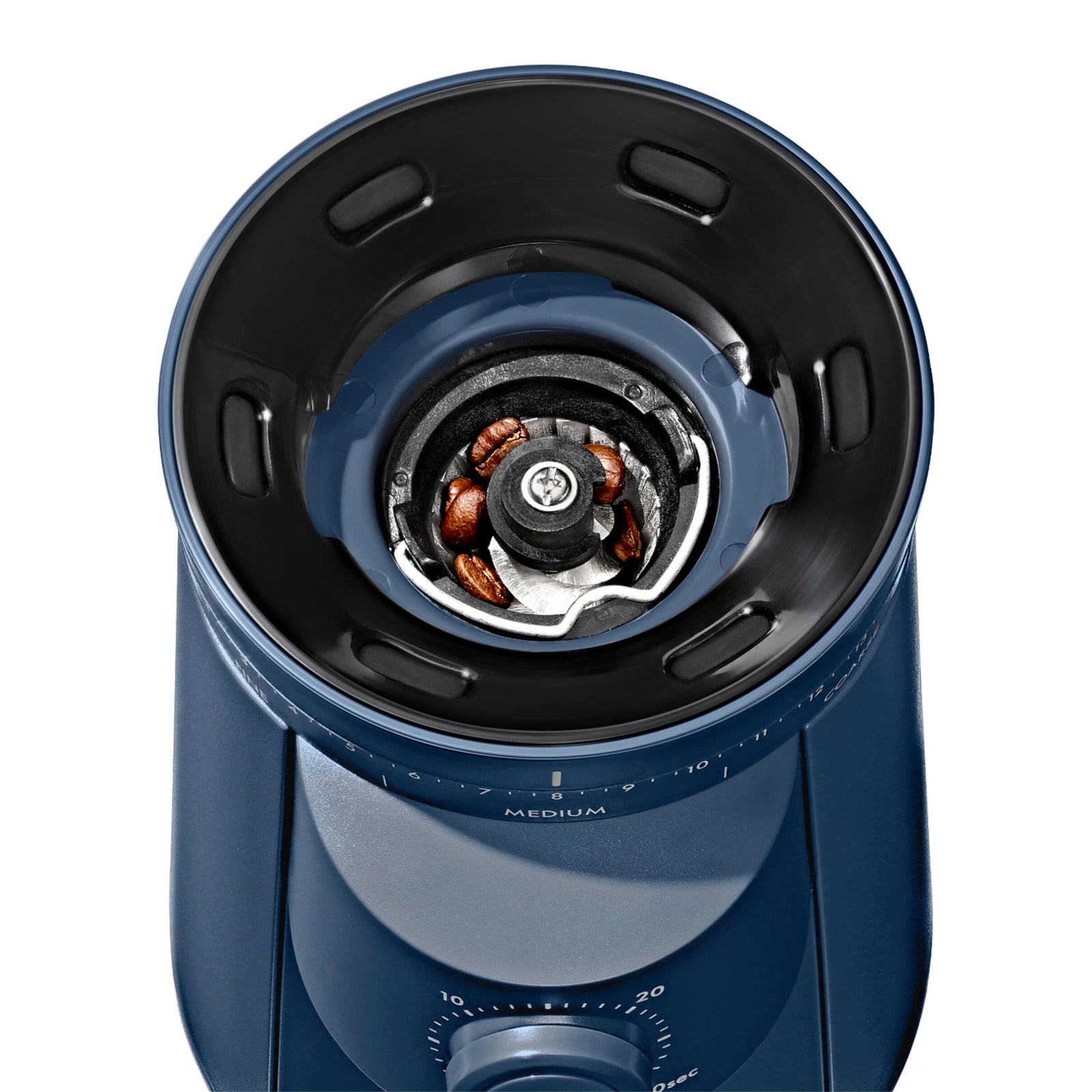 Conical Burr Coffee Grinder - Storm Blue specifications tab image one