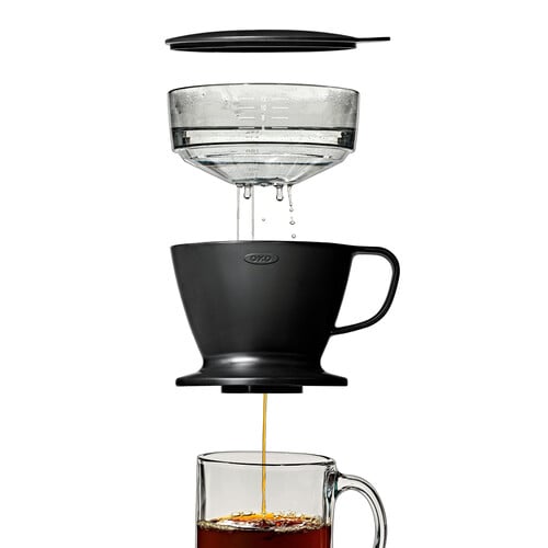 Pour Over Coffee Maker with Water Tank - Matte Black specifications tab image two
