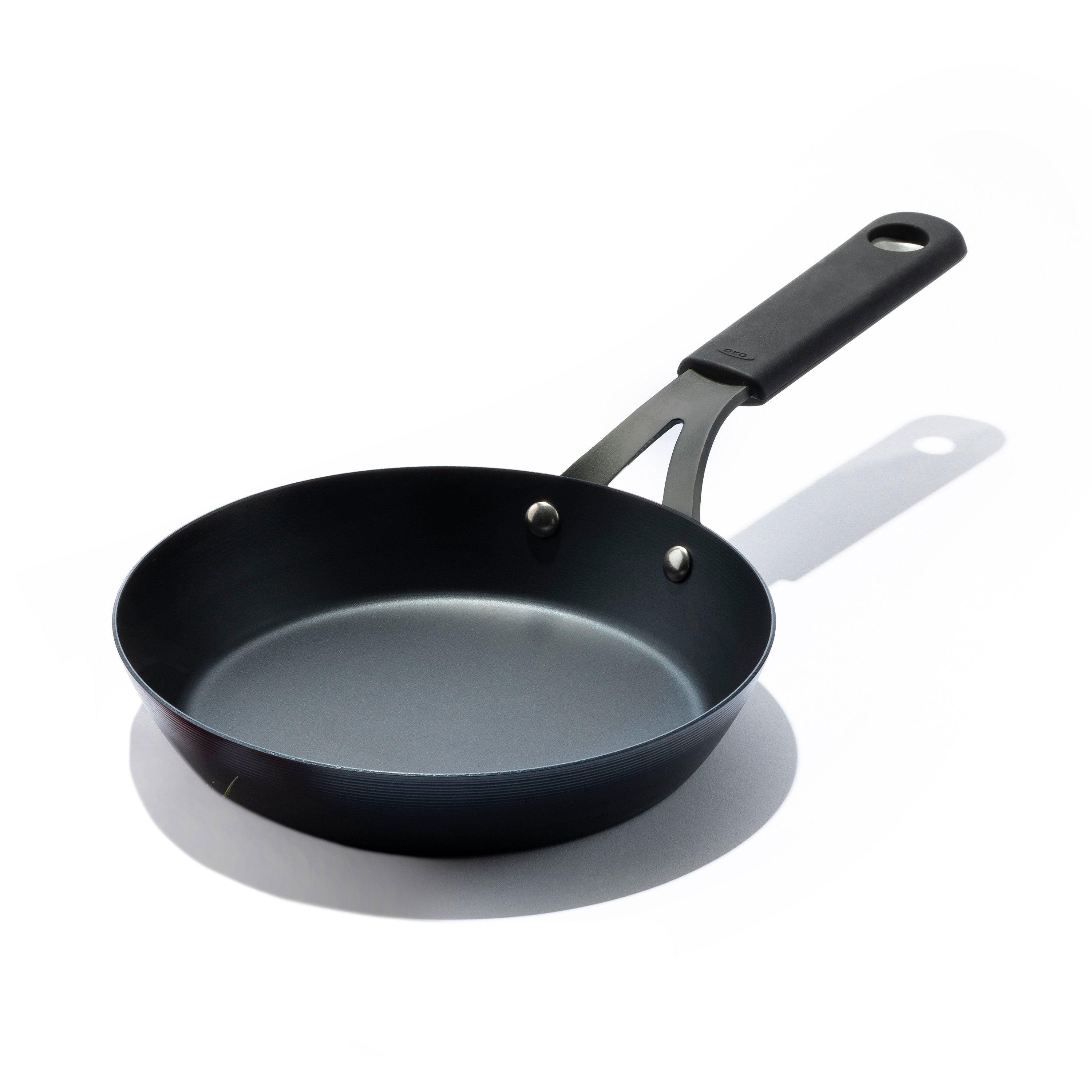 OXO Carbon Steel Obsidian Series 8-Inch Frypan with Silicone Sleeve