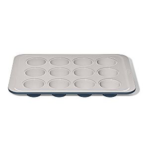 Non-Stick Pro Ceramic Coated Metal Bakeware 12 Cup Muffin Pan – Storm Blue