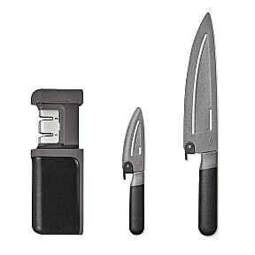 3-Piece Knife & Sharpener Set