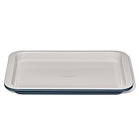 Non-Stick Pro Ceramic Coated Metal Bakeware Quarter Sheet Pan - Storm Blue