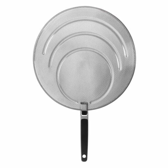 Splatter Screen With Folding Handle