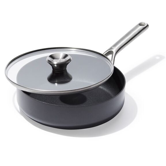 Ceramic Professional Non-Stick 3-Quart Sauté Pan with Lid