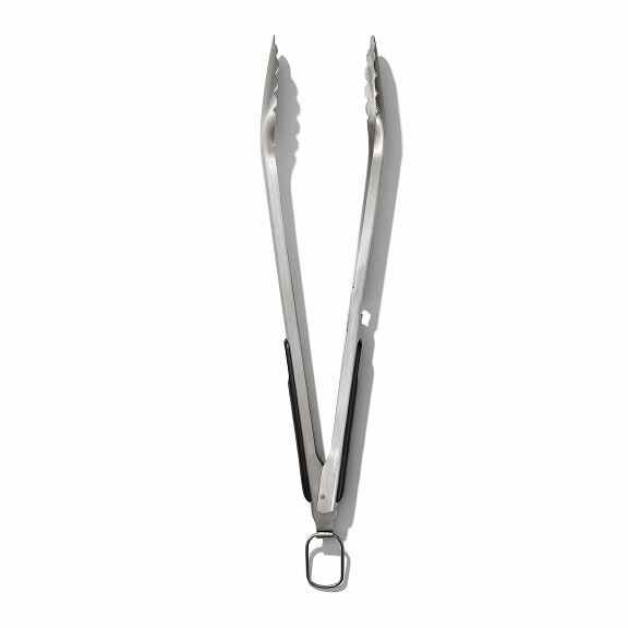 Grilling Tongs with Built-In Bottle Opener