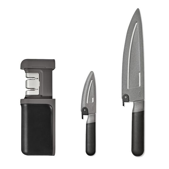 3-Piece Knife & Sharpener Set