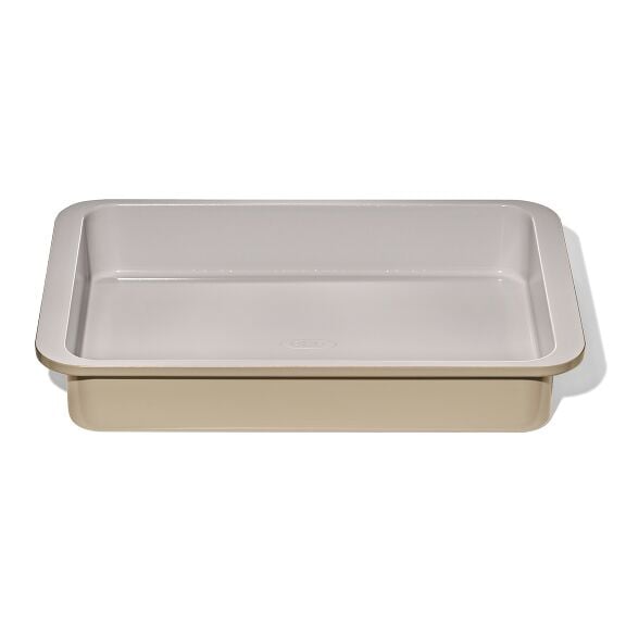 Non-Stick Pro Ceramic Coated Metal Bakeware 9" x 13" Cake Pan - Biscuit