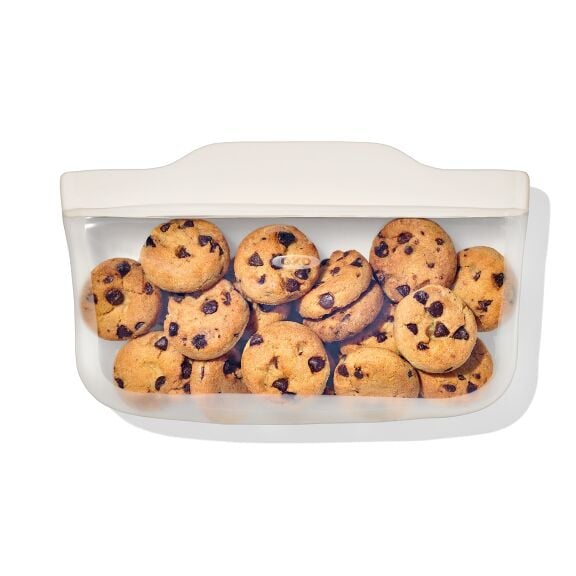 OXO Good Grips Silicone Reusable Bag - Snack Bag (12 oz) - Oat