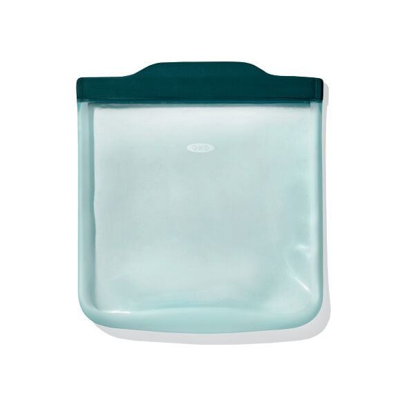 OXO Good Grips Silicone Reusable Bag - Sandwich Bag (28 oz) - Lagoon