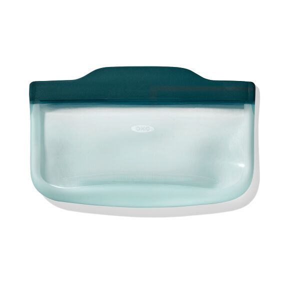 OXO Good Grips Silicone Reusable Bag - Snack Bag (12 oz) - Lagoon
