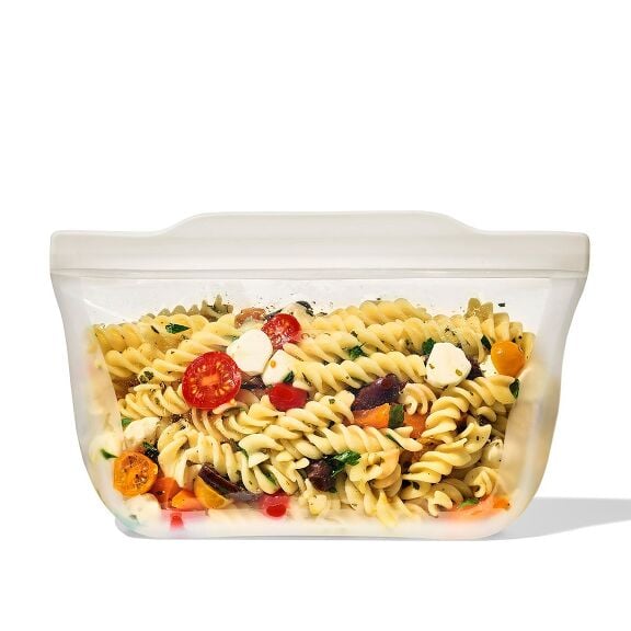OXO Good Grips Silicone Reusable Bag - Stand-Up Quart (32 oz) - Oat