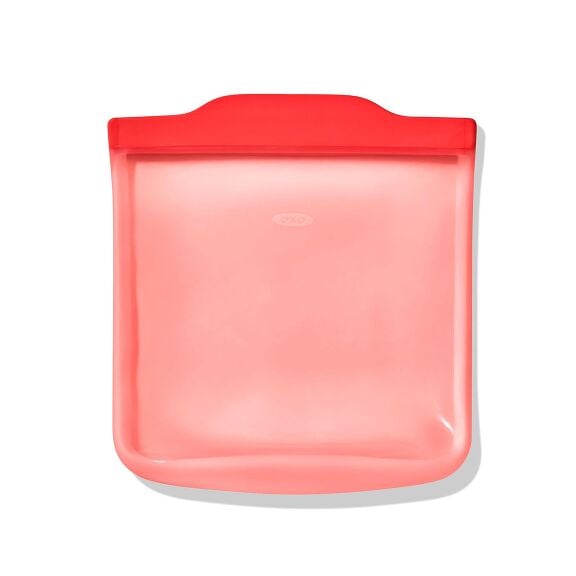 OXO Good Grips Silicone Reusable Bag - Sandwich Bag (28 oz) - Watermelon