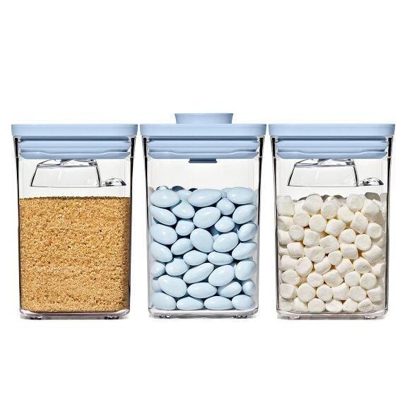 3-Piece POP Container Set with Mini Scoops - Sky Blue