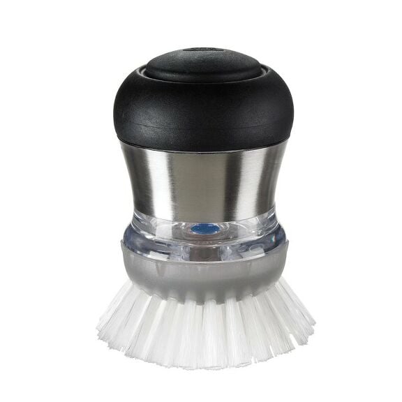 Steel Soap Dispensing Palm Brush