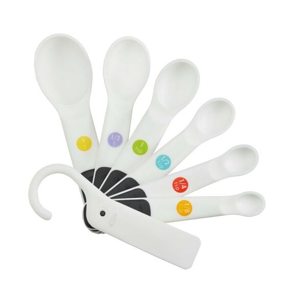 7pc Measuring Spoons_White_11111002