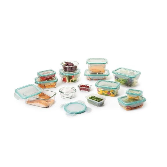 OXO Good Grips 30 Piece Smart Seal Glass & Plastic Container Set