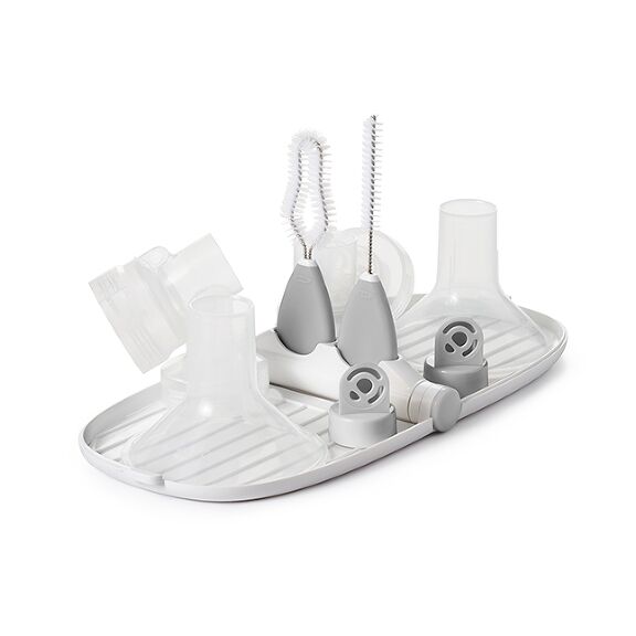 Breast Pump Parts Drying Rack with Detail Brushes
