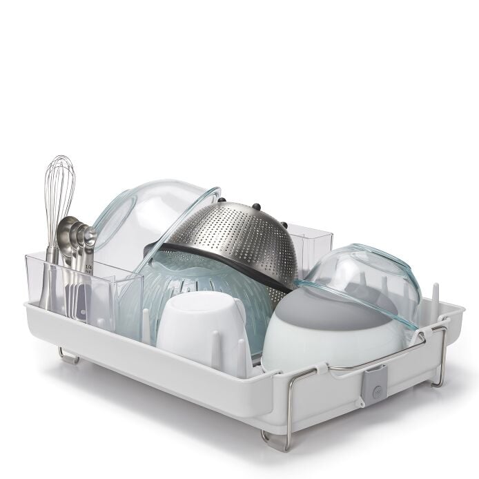 OXO Good Grips Foldaway Dish Rack - Thumbnail 5