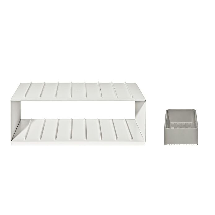 Water Bottle Organizer with Accessory Bin