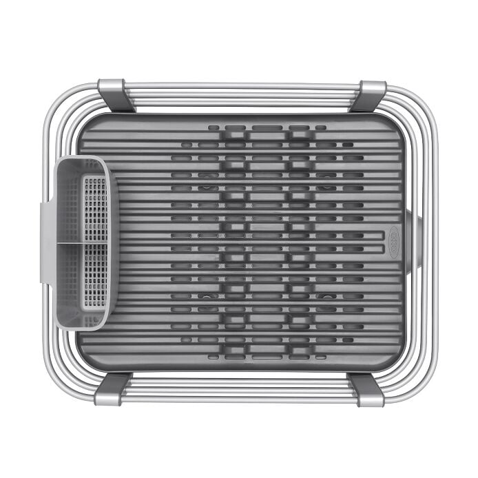 OXO Good Grips Aluminum Frame Dish Rack - Thumbnail 2