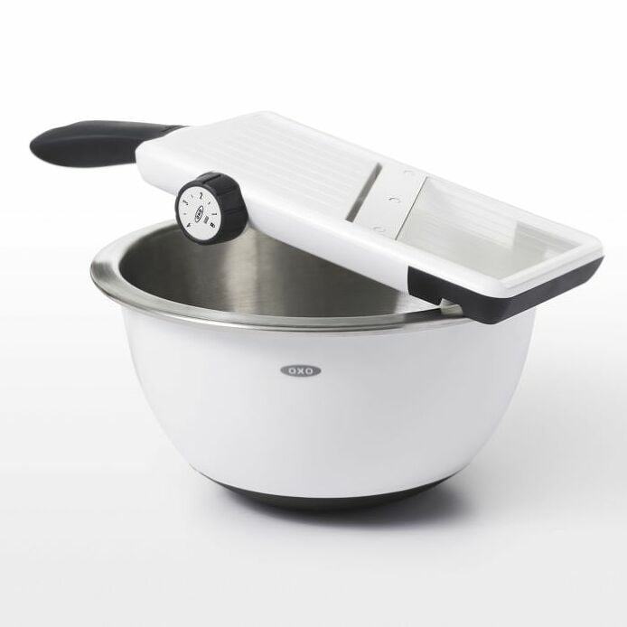 Large Adjustable Hand-Held Mandoline Slicer - Thumbnail 2