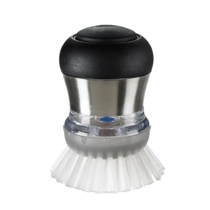 Steel Soap Dispensing Palm Brush