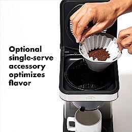 OXO Brew Caffettiera Da 8 Tazze In Acciaio Inox Con Caraffa Termica E Soffione Rainmaker - 3