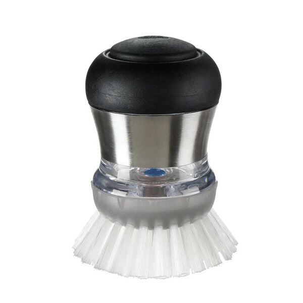 Steel Soap Dispensing Palm Brush