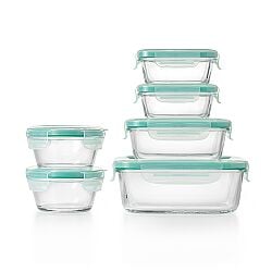OXO Good Grips 12 Piece Smart Seal Glass Container Set
