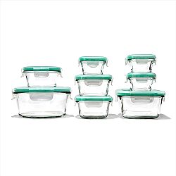 16 Piece Glass Smart Seal Everyday Container Set
