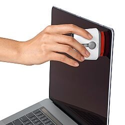 Sweep & Swipe Laptop Cleaner on laptop screen