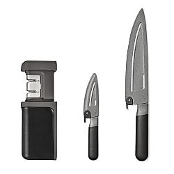 3-Piece Knife & Sharpener Set