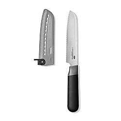 5 in Serrated Utility Knife with Locking Sheath