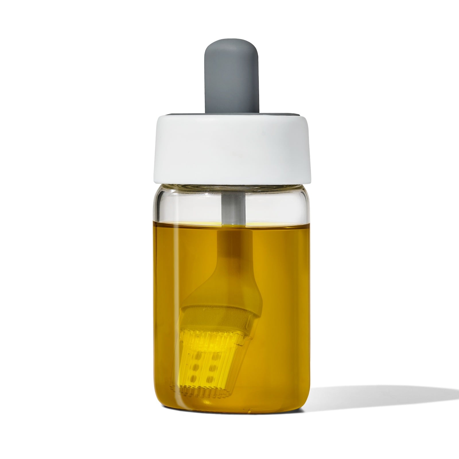 Glass Oil Bottle and Silicone Brush Set details tab image.