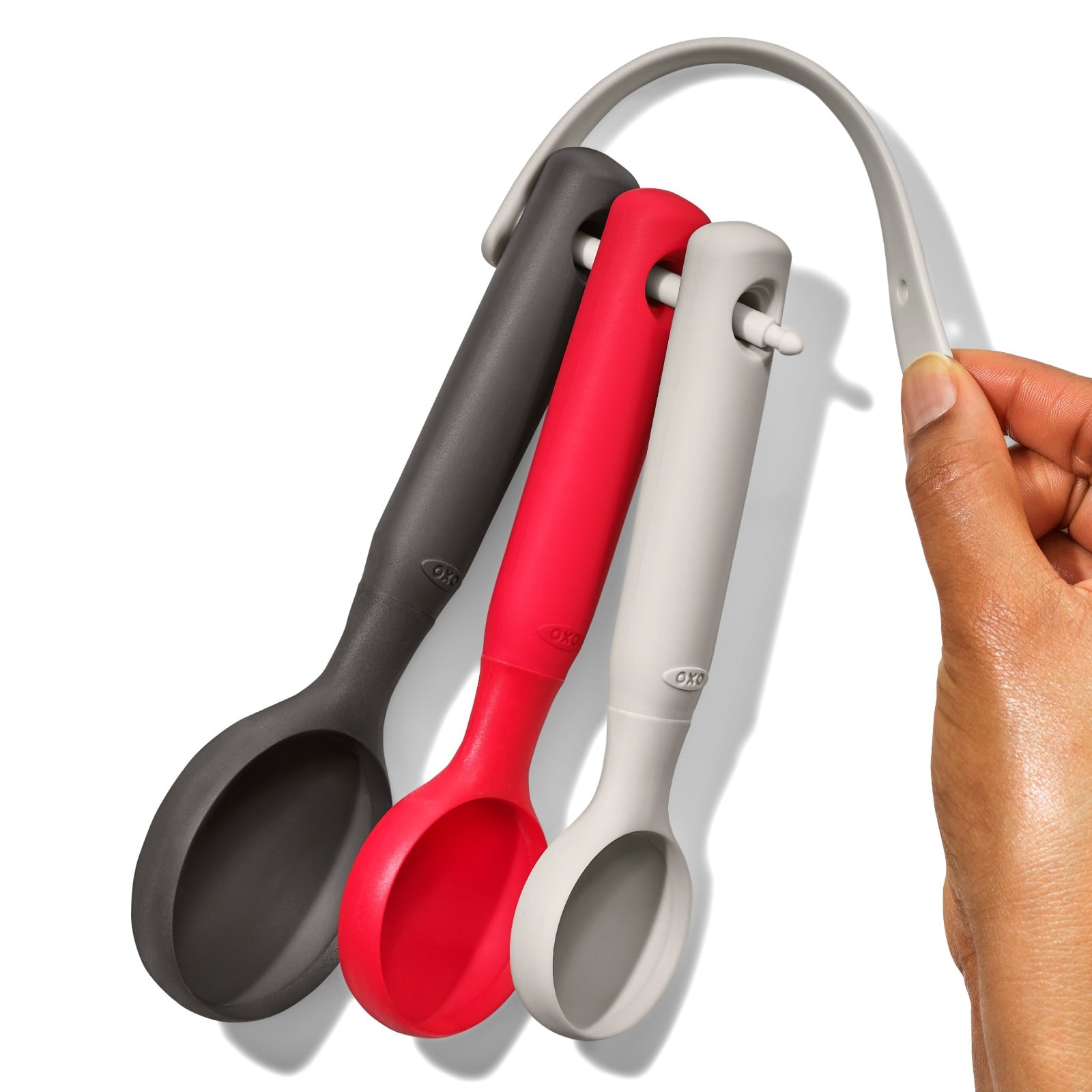 3-Piece Silicone Cookie Scoop Set details tab image.
