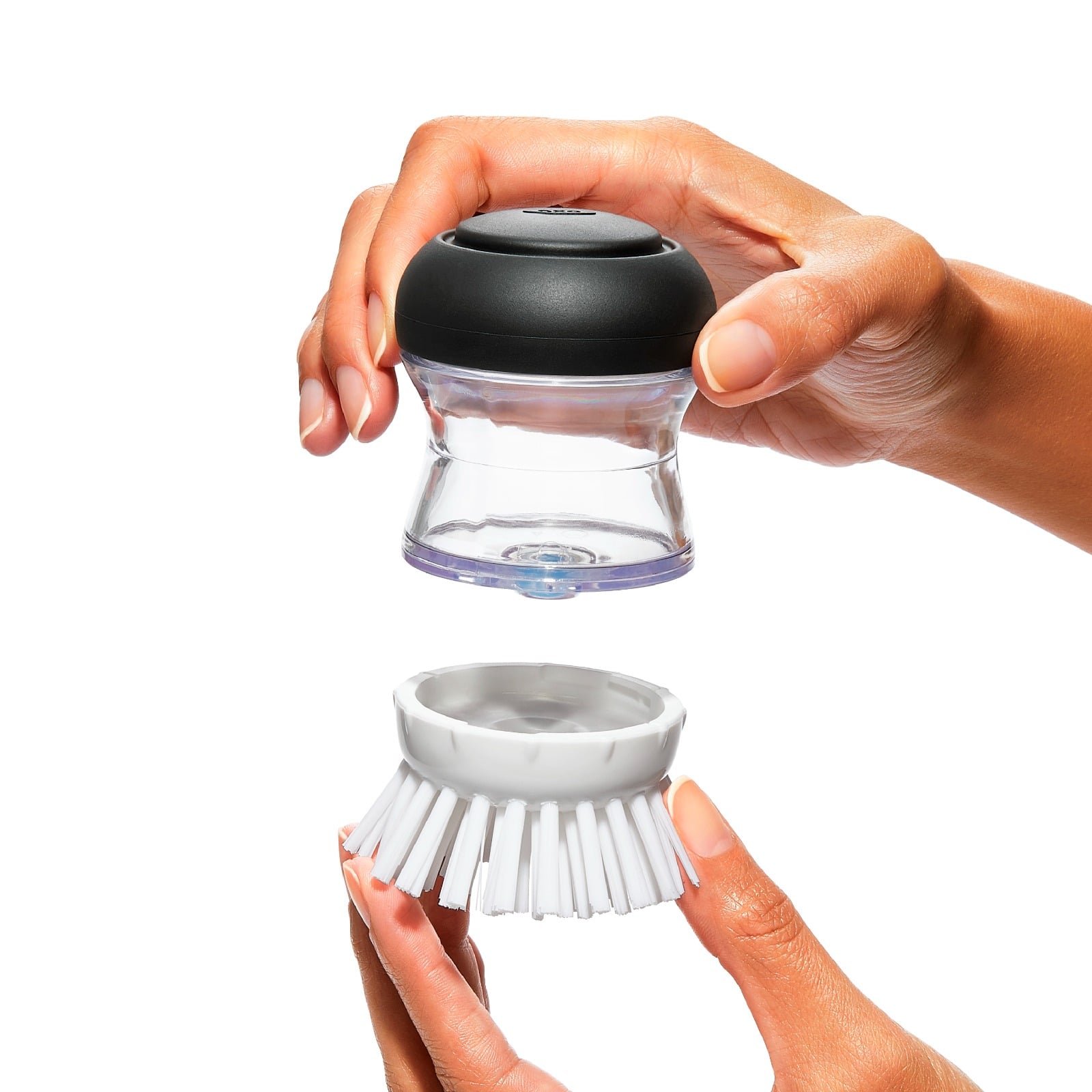 Soap Dispensing Palm Brush Refills 4-Pack details tab image.