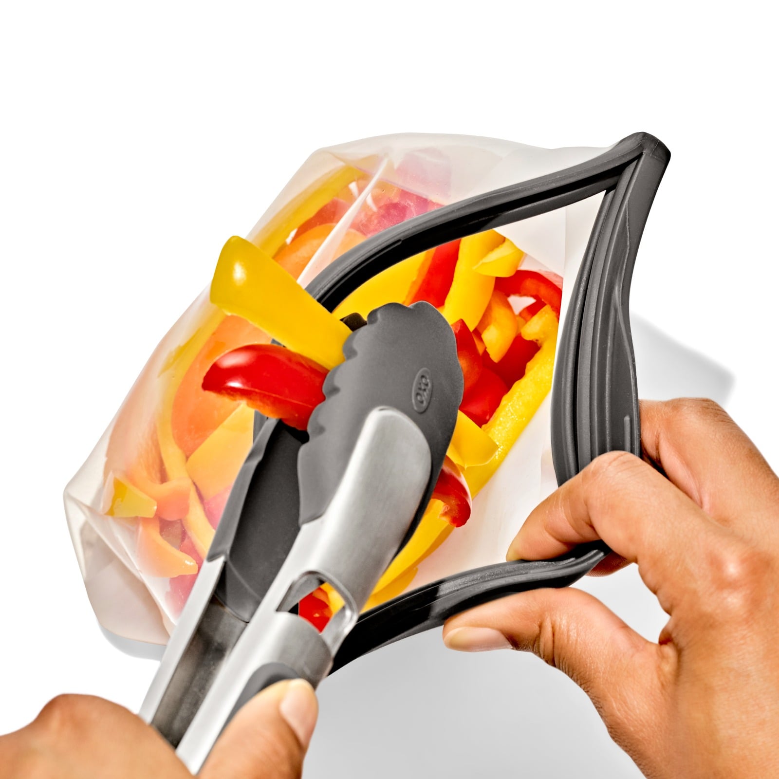 Outdoor Silicone Reusable Stand Up Bag Half Gallon (64 oz) details tab image.