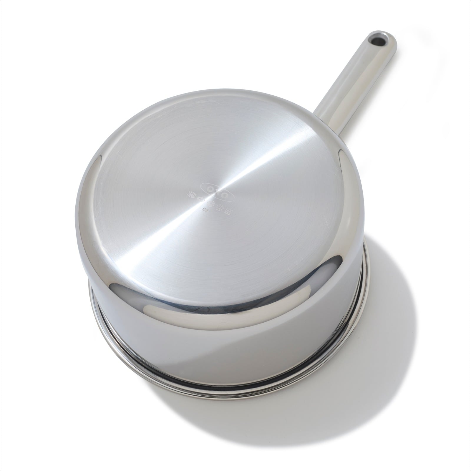 Trident Hybrid Non-Stick Stainless Steel 2.5 Qt Saucepan with Lid  specifications tab image two