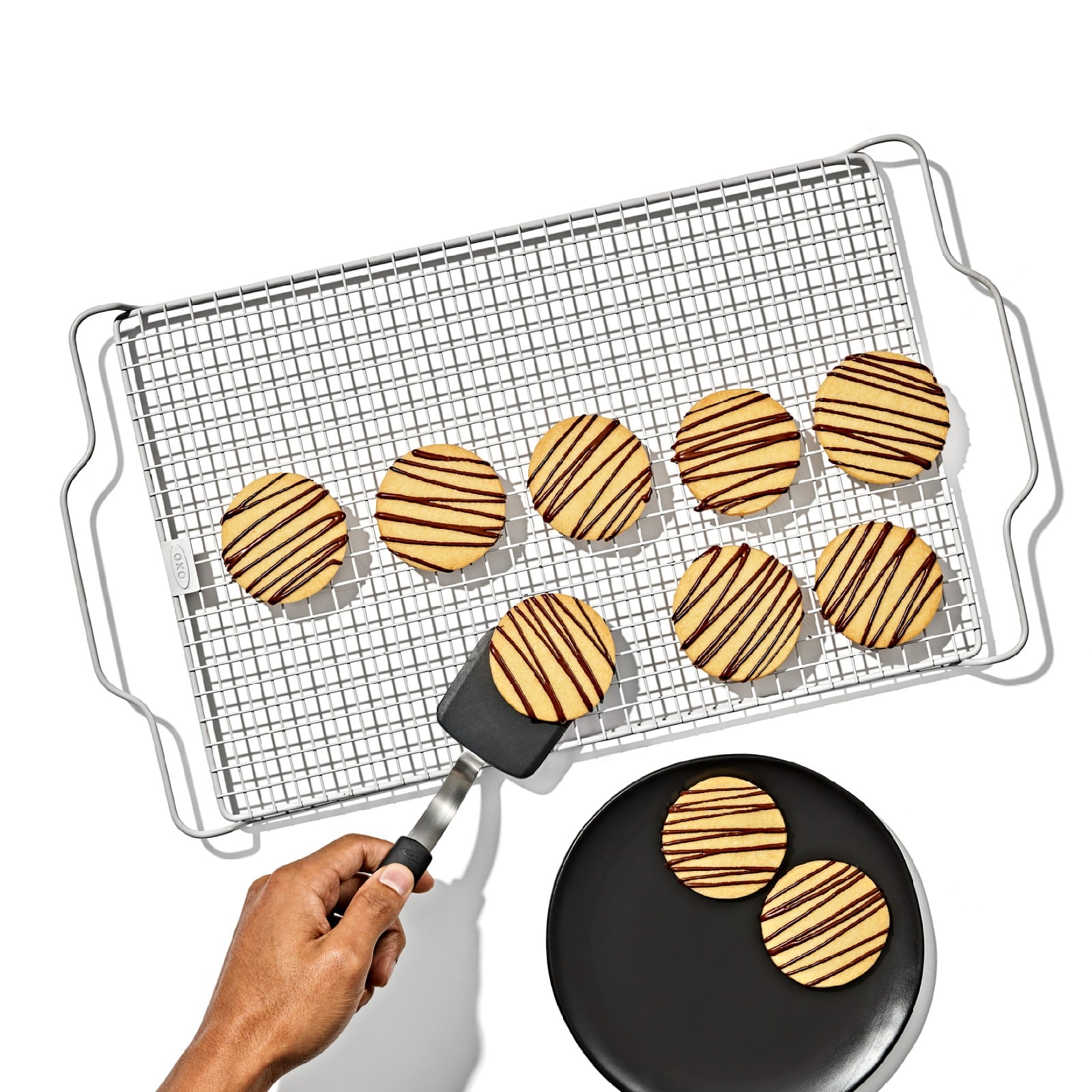 Non-Stick Pro Ceramic Coated Cooling & Baking Rack details tab image.
