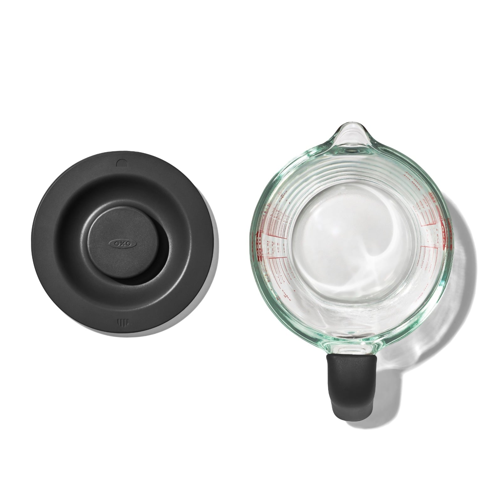 2 Cup Glass Measuring Cup with Lid specifications tab image one