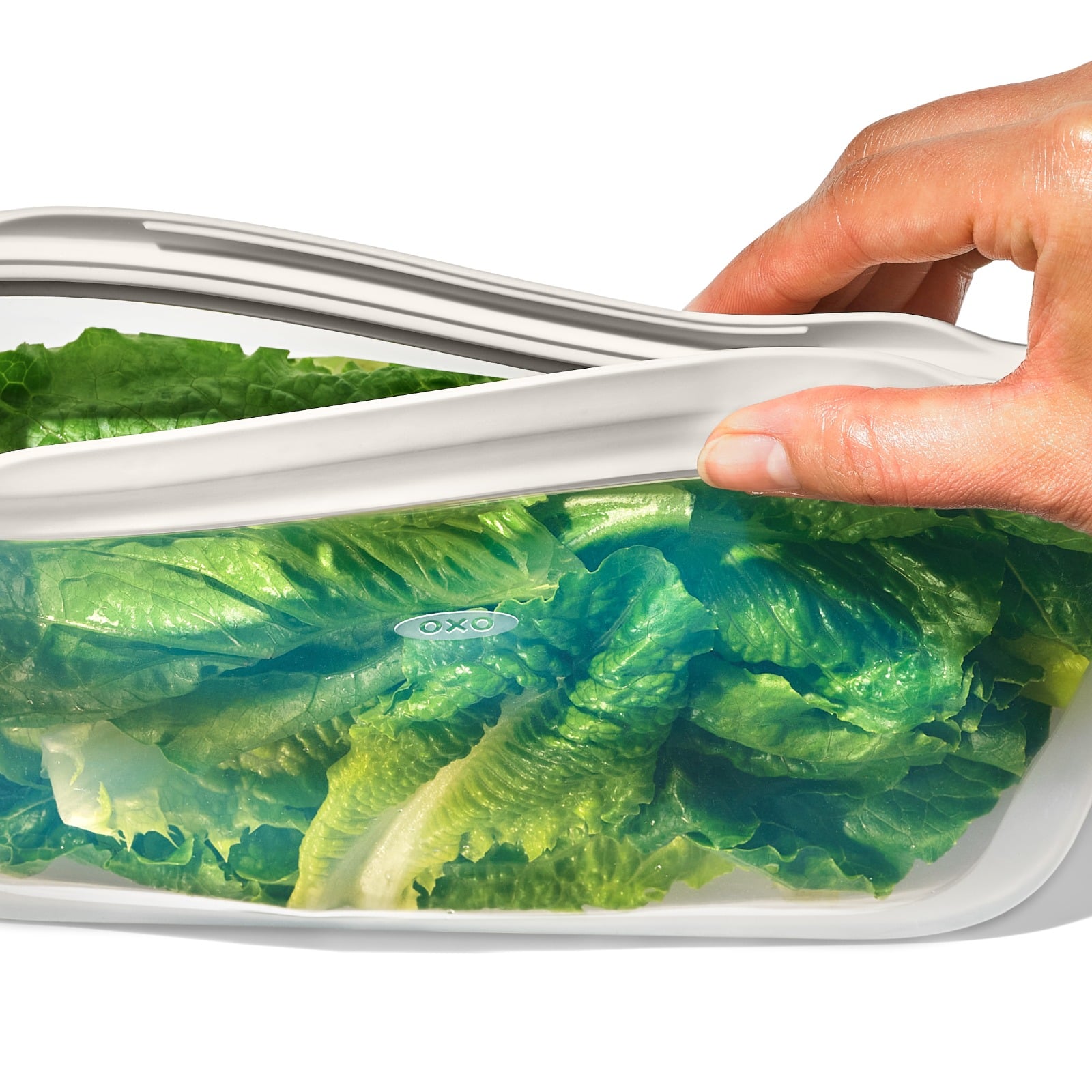 Silicone Reusable Bag - Sandwich Bag (28 oz) - Oat specifications tab image one