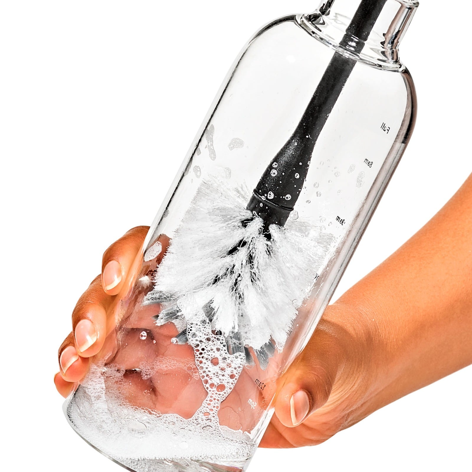 Steel Bottle Brush with Replaceable Head details tab image.