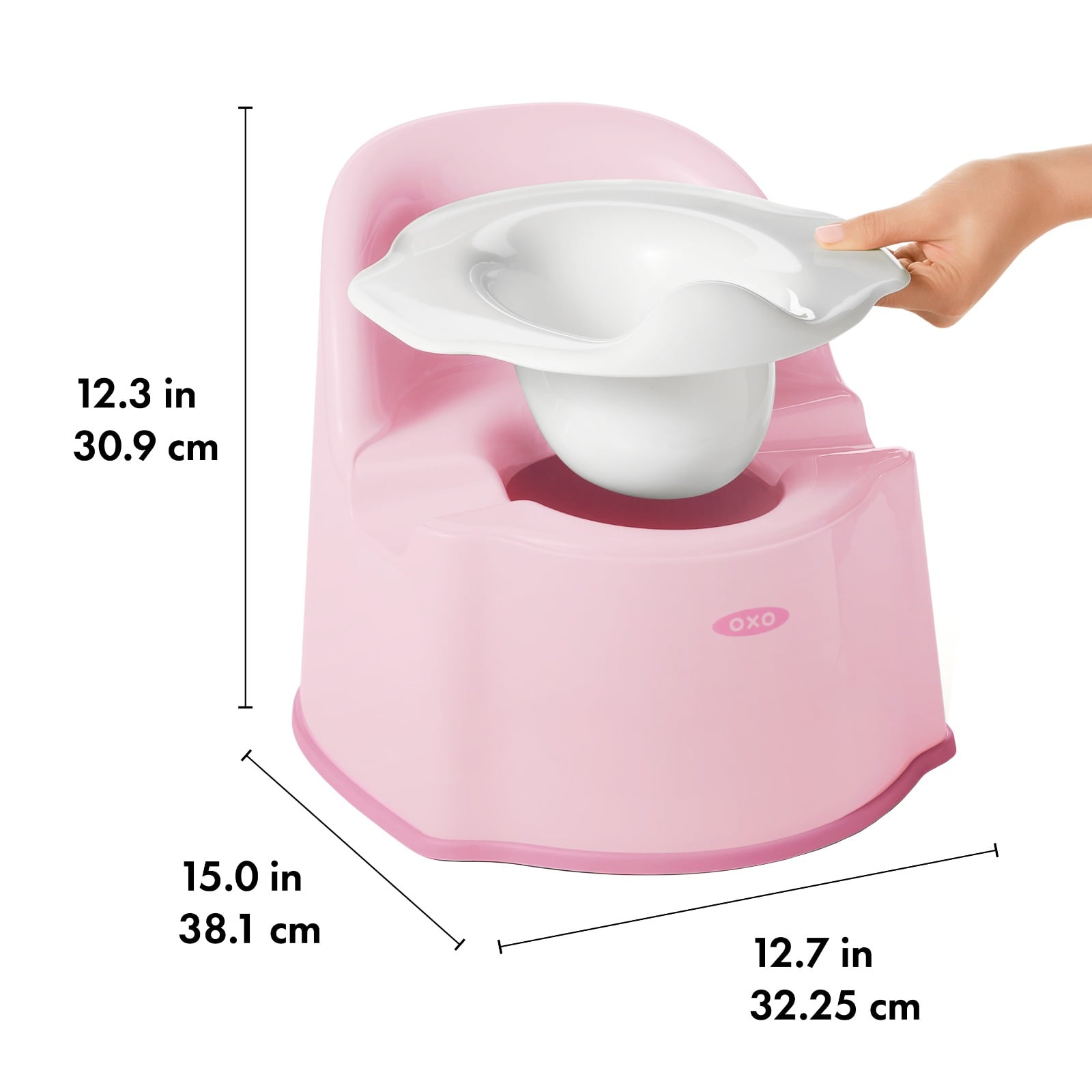 OXO Tot Potty Chair - Blossom specifications tab image two