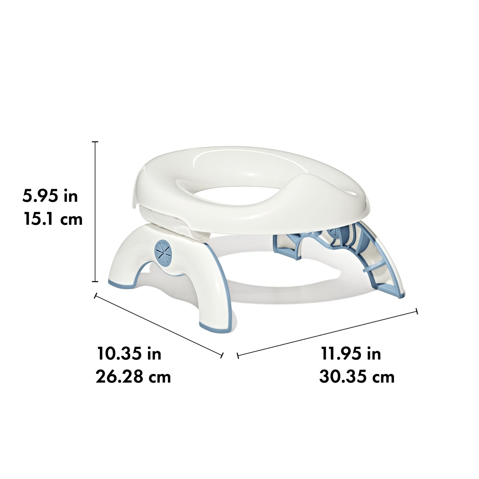 OXO Tot 2-In-1 Go Potty - Dusk specifications tab image two