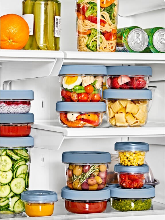 dips stacked in containters 