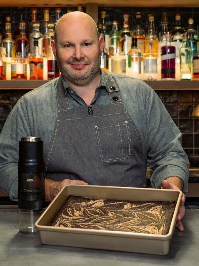 chef with browines